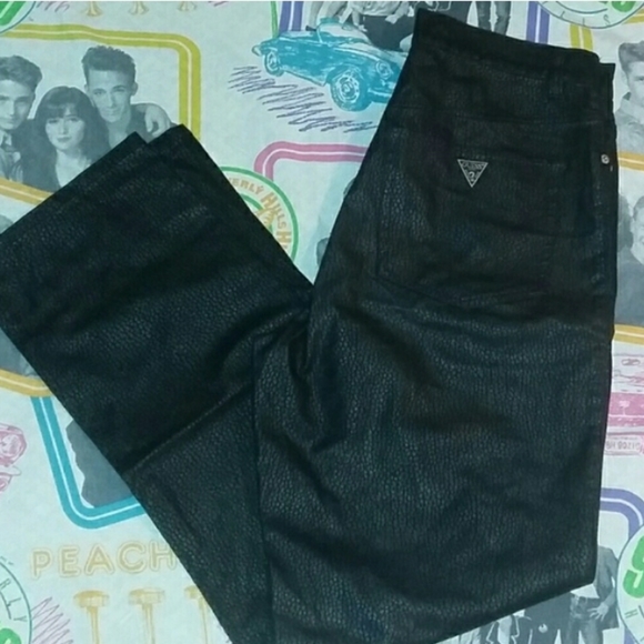 New 90s Guess Jeans USA Polyurethane Pants